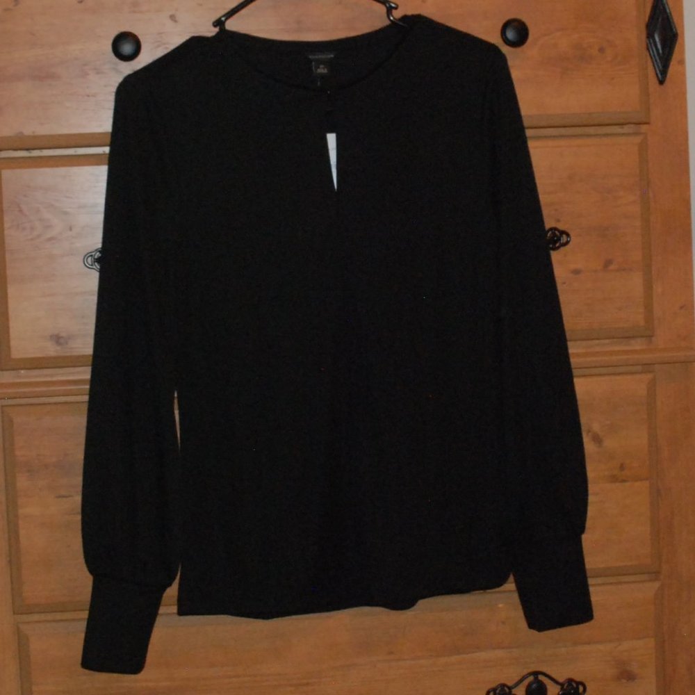 Ann Taylor Black Blouse XS